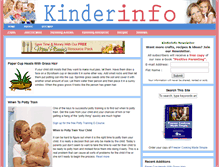 Tablet Screenshot of kinderinfo.com